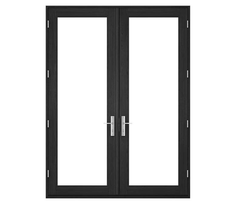 Pella Reserve Contemporary Wood Hinged Patio Door in